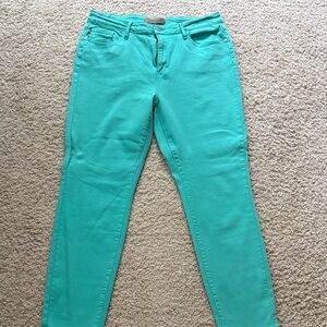 Judy Blue Vibrant Teal Skinny Jeans - never been worn - size 15/32